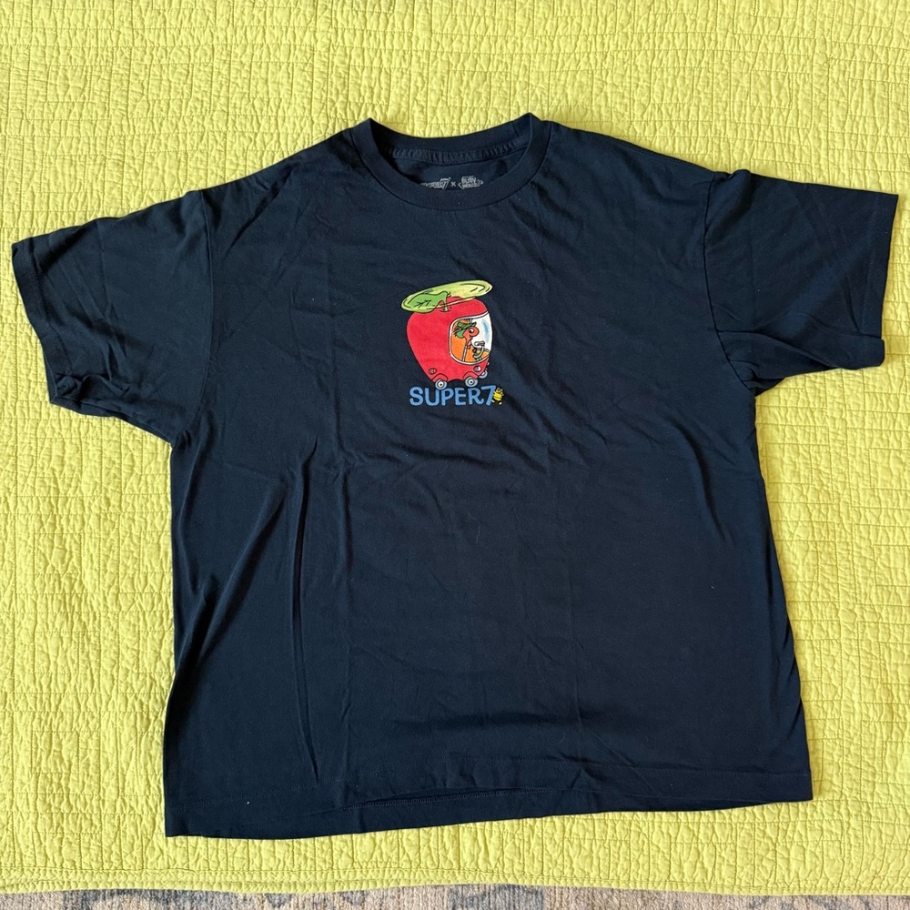 Super7 x Busy World Apple Car Richard Scarry collab shirt limited run size large